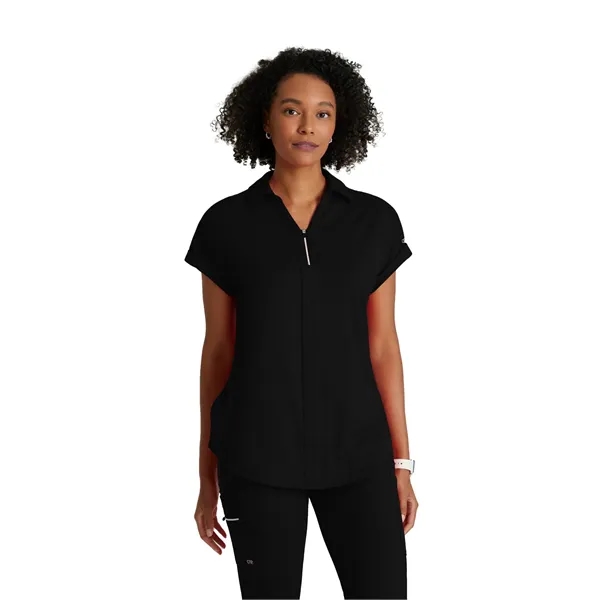 Barco One - Women's 2 Pocket Zip Neck Dolman Scrub Top... from ASI 86018 Scrub Authority / Uniform Stores