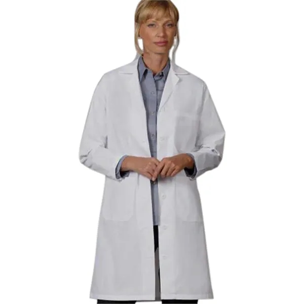 Fashion Seal - Women's Three-Pocket 39" Full-Length Lab Coat... from ASI 86018 Scrub Authority / Uniform Stores