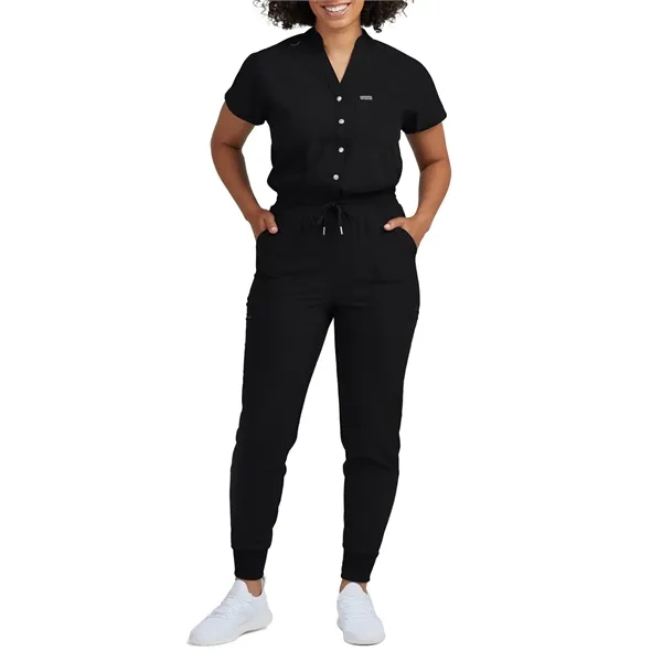 Landau - Forward - Women's 8-Pocket Cargo Jumpsuit... from ASI 86018 Scrub Authority