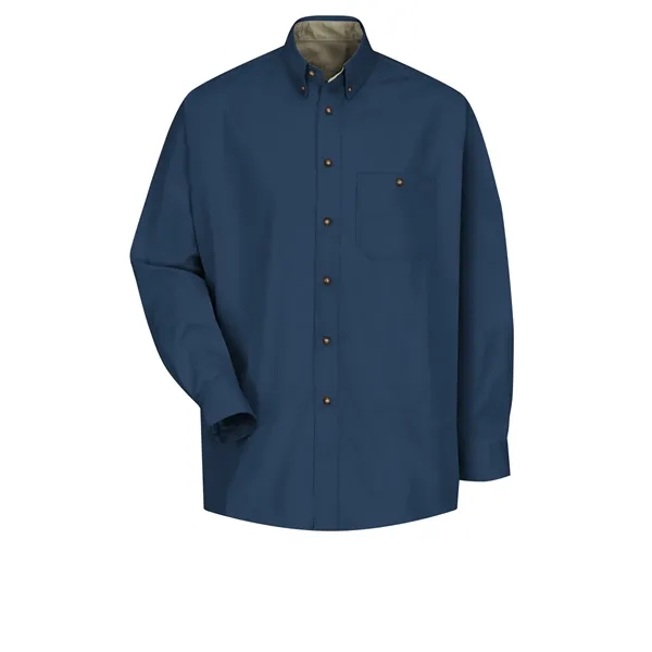 Red Kap Shirts - Men's Long Sleeve Cotton Contrast Dress... from ASI 86018 Scrub Authority