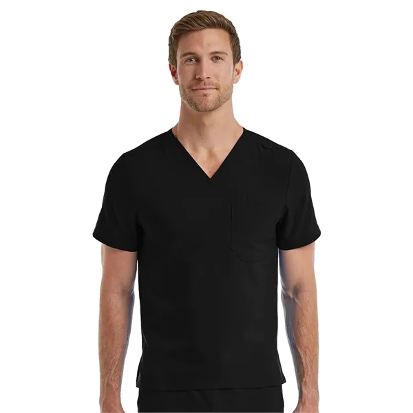 ScrubJoy Fit-4-All - Unisex One-Pocket V-Neck Scrub Top... from ASI 86018 Scrub Authority / Uniform Stores