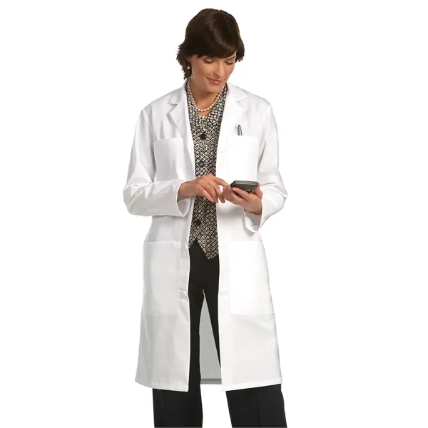 Fashion Seal - Unisex Six-Pocket 41" Full-Length Lab Coat... from ASI 86018 Scrub Authority / Uniform Stores