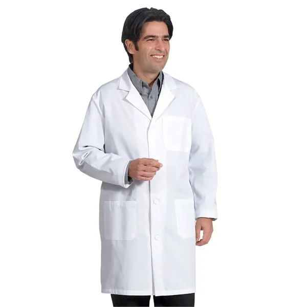 Fashion Seal - Men's Three-Pocket 39" Staff-Length Lab Coat... from ASI 86018 Scrub Authority / Uniform Stores