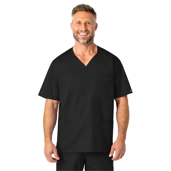 WonderWink WonderWORK Men's V-Neck Top... from ASI 86018 Scrub Authority / Uniform Stores