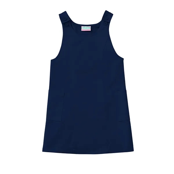 Classroom Uniforms Preschool Princess Seam Jumper... from ASI 86018 Scrub Authority / Uniform Stores