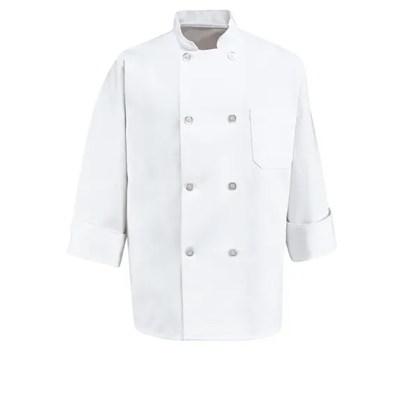 Red Kap Culinary - Men's Eight Pearl Button 30" Chef Coat... from ASI 86018 Scrub Authority / Uniform Stores