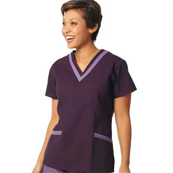 Fashion Seal - Women's Double V-Neck Tunic... from ASI 86018 Scrub Authority / Uniform Stores
