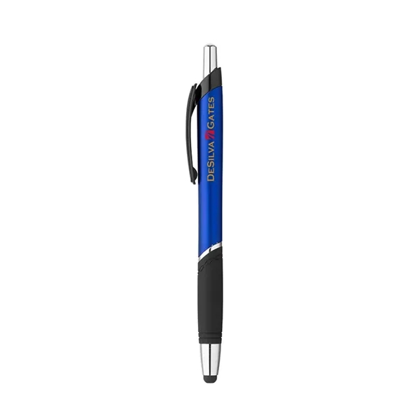 Plastic click action ballpoint pen with soft touch stylus tip... from ASI 31517 Admart Products / Admart Line