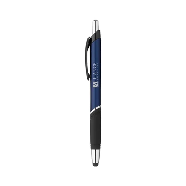 Plastic click action ballpoint pen with soft touch stylus tip... from ASI 31517 Admart Products / Admart Line