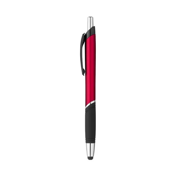 Plastic click action ballpoint pen with soft touch stylus tip... from ASI 31517 Admart Products / Admart Line
