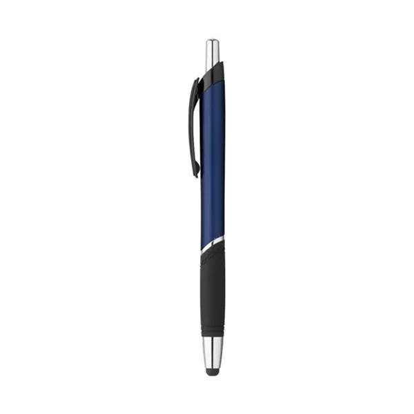 Plastic click action ballpoint pen with soft touch stylus tip... from ASI 31517 Admart Products / Admart Line