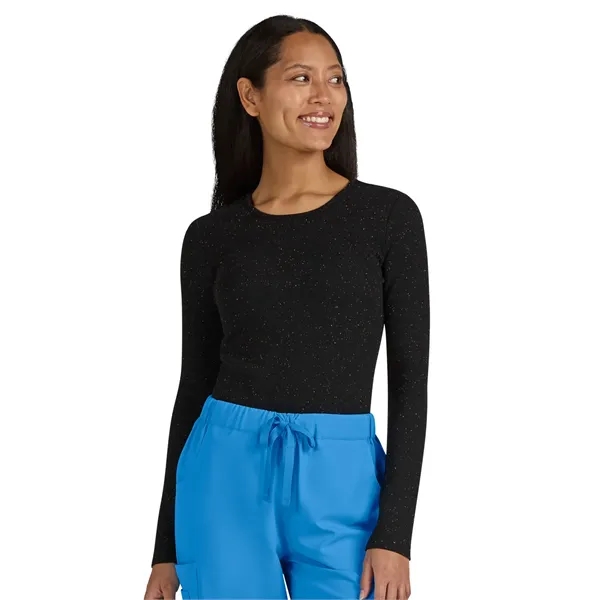 koi - Smiley World - Women's Speckled Rib Face Elbow Tend...... from ASI 86018 Scrub Authority / Uniform Stores