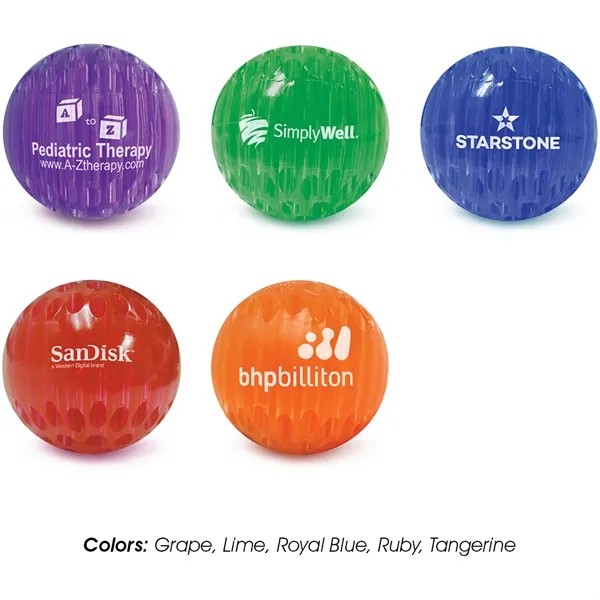 Bright, translucent stress relieving Jelly Smacker squeeze ball provides a pleasant... from ASI 61966 HPG / Mixie