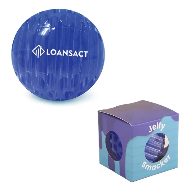 Bright, translucent stress relieving Jelly Smacker squeeze ball provides a pleasant... from ASI 61966 HPG / Mixie