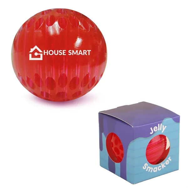 Bright, translucent stress relieving Jelly Smacker squeeze ball provides a pleasant... from ASI 61966 HPG / Mixie