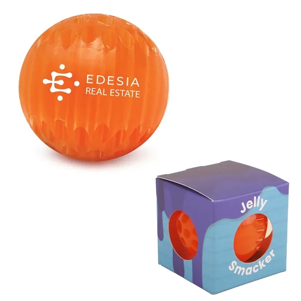 Bright, translucent stress relieving Jelly Smacker squeeze ball provides a pleasant... from ASI 61966 HPG / Mixie