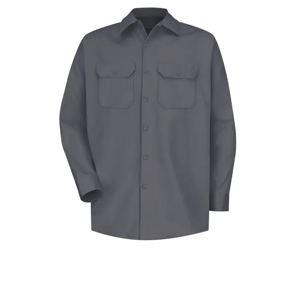 Red Kap Shirts - Men's Long Sleeve Deluxe Heavyweight Cotton... from ASI 86018 Scrub Authority / Uniform Stores