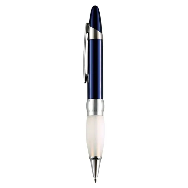 Twist action heavyweight ballpoint pen with frosted comfort rubber grip.... from ASI 31517 Admart Products / Admart Line