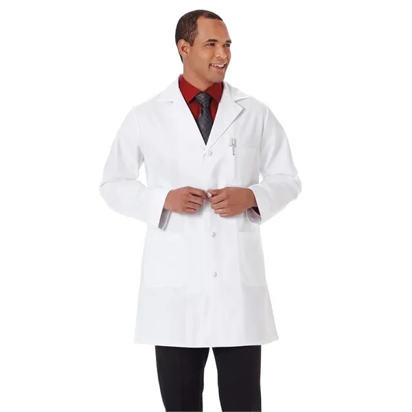 Meta Labwear - Unisex Five-Pocket 44" Full-Length Lab Coat... from ASI 86018 Scrub Authority / Uniform Stores