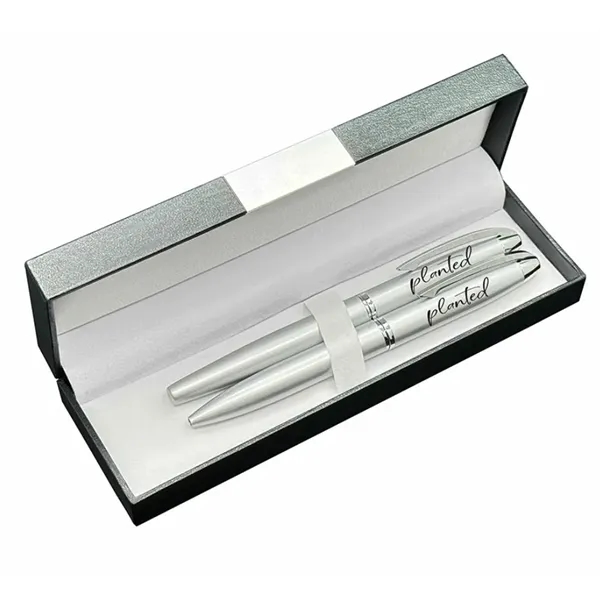 Deluxe double pen box with Juno rollerball and ballpoint.... from ASI 68190 Lungsal / Lungsal