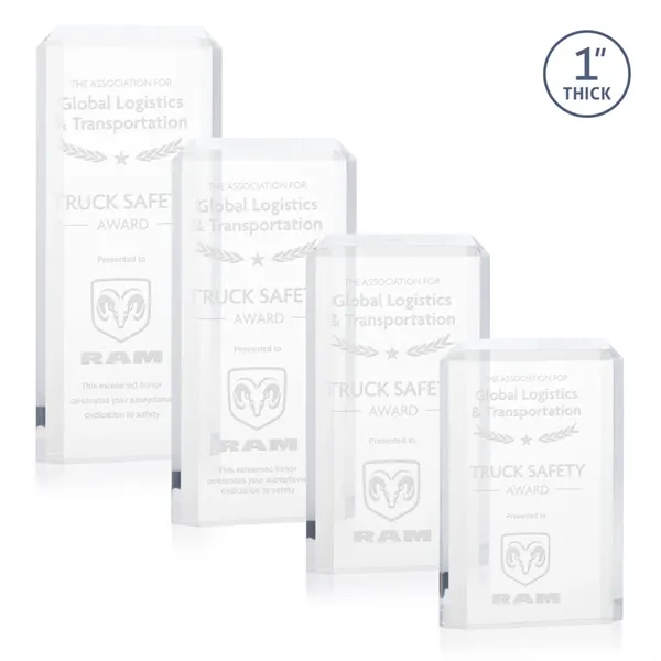 The freestanding acrylic Powell Award is a striking tribute to recognize... from ASI 84592 St Regis Group / St Regis