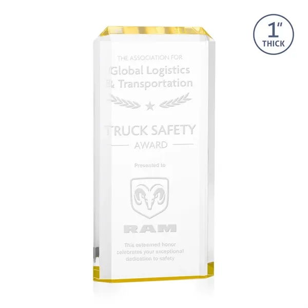 The freestanding acrylic Powell Award is a striking tribute.... from ASI 84592 St Regis Group / St Regis