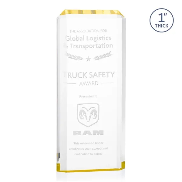 The freestanding acrylic Powell Award is a striking tribute.... from ASI 84592 St Regis Group / St Regis