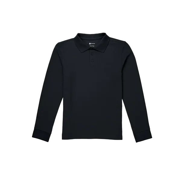 Classroom Uniforms Youth Long Sleeve Pique Polo... from ASI 86018 Scrub Authority / Uniform Stores
