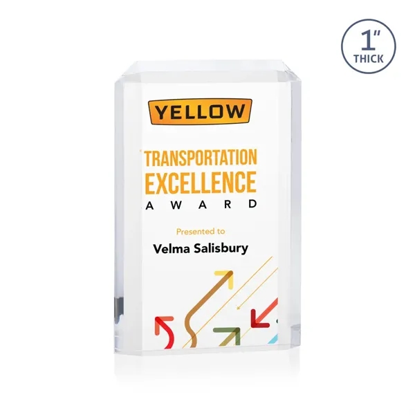 The freestanding acrylic Powell VividPrint™ Award is a striking tribute to... from ASI 84592 St Regis Group / St Regis