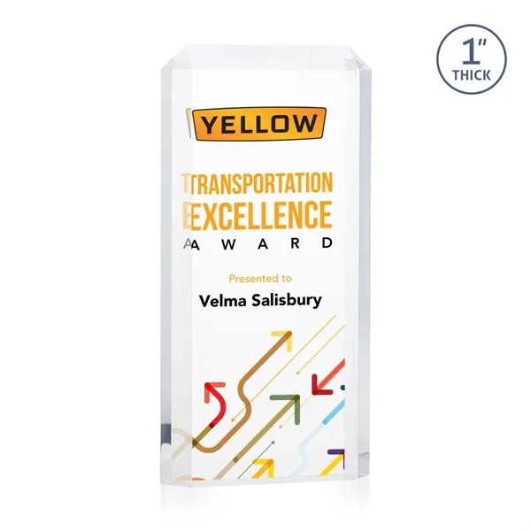 The freestanding acrylic Powell VividPrint™ Award is a striking tribute to... from ASI 84592 St Regis Group / St Regis