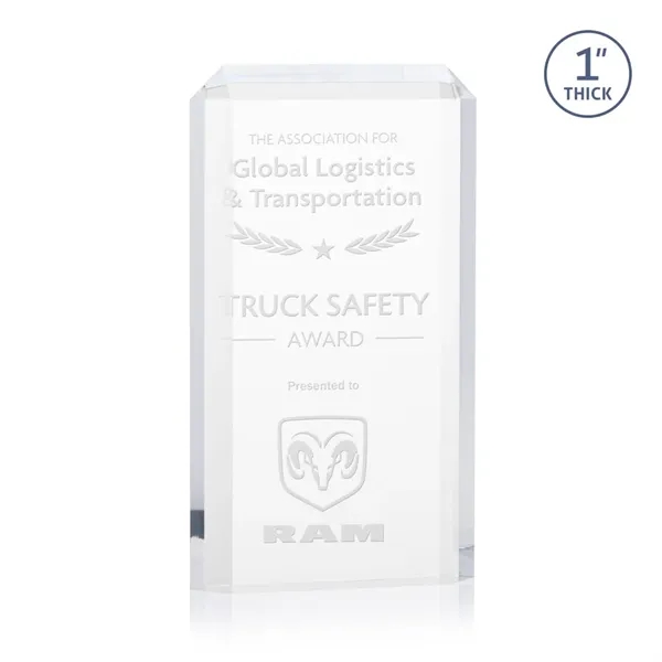 The freestanding acrylic Powell Award is a striking tribute to recognize... from ASI 84592 St Regis Group / St Regis