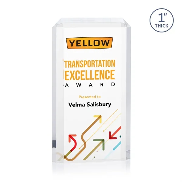 The freestanding acrylic Powell VividPrint™ Award is a striking tribute to... from ASI 84592 St Regis Group / St Regis