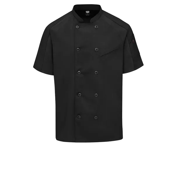 Red Kap Culinary - Men's Airflow Raglan Chef Coat with Oi...... from ASI 86018 Scrub Authority / Uniform Stores