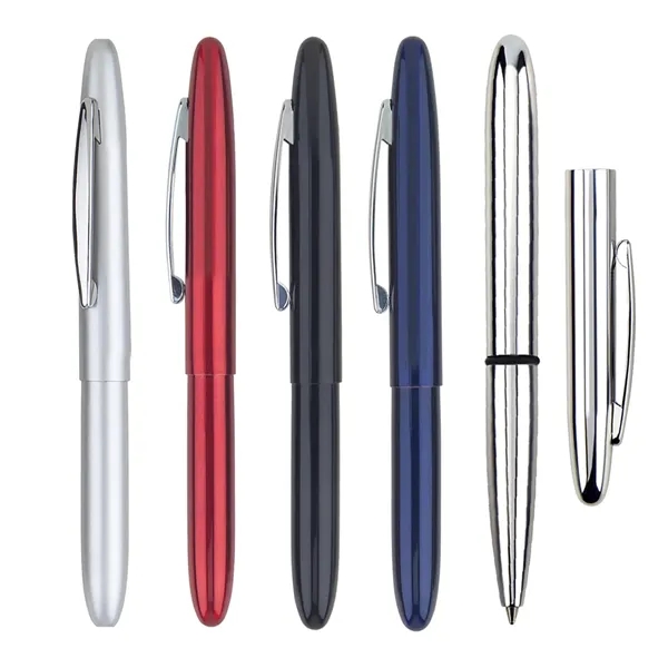 Special extendable brass ballpoint pen with shiny chrome trims accents.... from ASI 31517 Admart Products / Admart Line