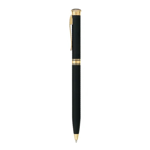 Twist action mechanism ballpoint pen with with gold trims.... from ASI 31517 Admart Products / Admart Line