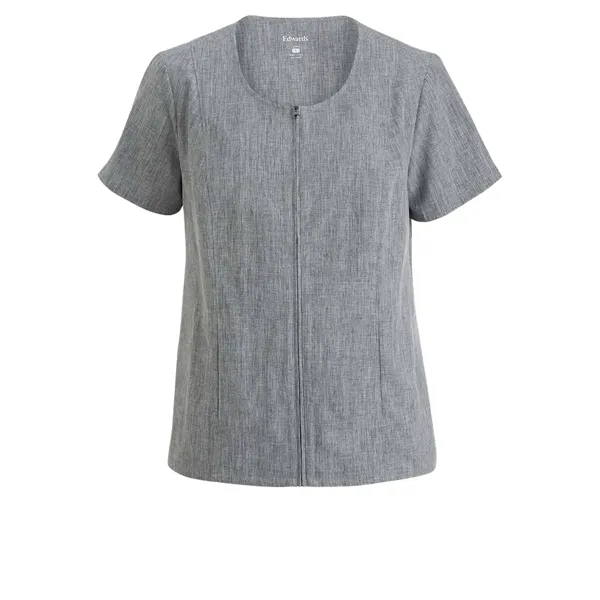 Edwards Industries - Women's Scoop Neck Full-Zip Tunic... from ASI 86018 Scrub Authority / Uniform Stores
