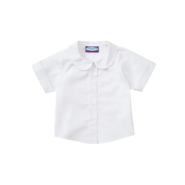 Classroom Uniforms Girls Short Sleeve Peter Pan Blouse... from ASI 86018 Scrub Authority / Uniform Stores