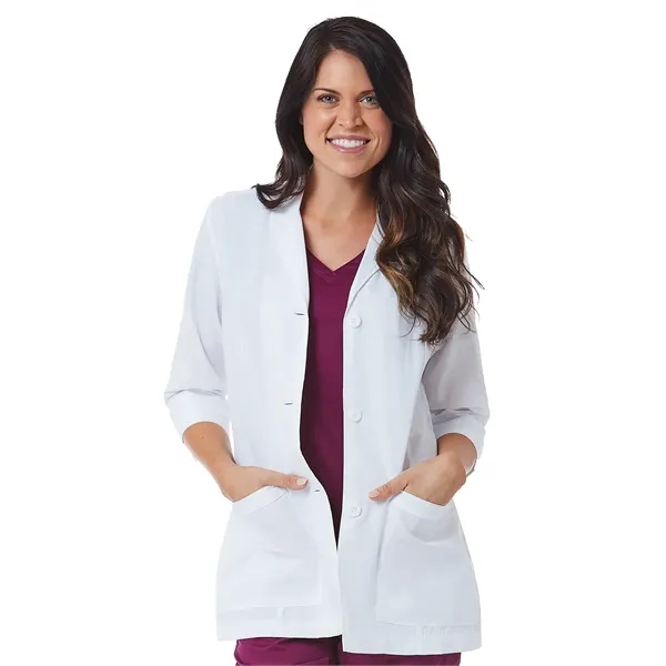 Maevn Red Panda 3/4 Sleeve Lab Coat... from ASI 86018 Scrub Authority / Uniform Stores