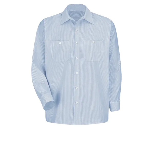 Red Kap Shirts - Men's Long Sleeve Industrial Stripe Work... from ASI 86018 Scrub Authority / Uniform Stores