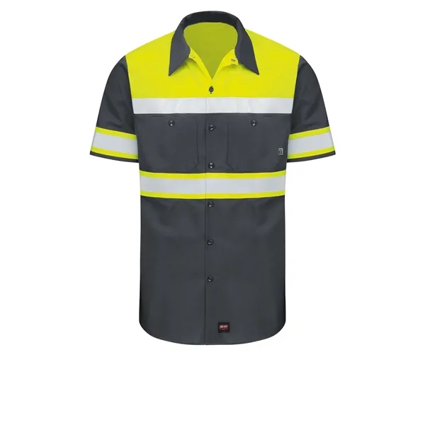 Red Kap Hi-Visibility - Men's Short Sleeve Color Block Ri...... from ASI 86018 Scrub Authority