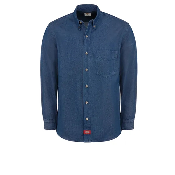 Dickies Shirts - Men's Denim Long-Sleeve Work... from ASI 86018 Scrub Authority / Uniform Stores