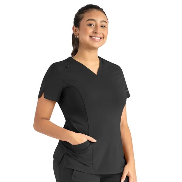 Maevn - Focus - Women's Two-Pocket Tulip-Neck Top... from ASI 86018 Scrub Authority / Uniform Stores