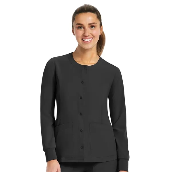 Maevn Matrix Impulse Women's Round Neck Snap Jacket... from ASI 86018 Scrub Authority / Uniform Stores