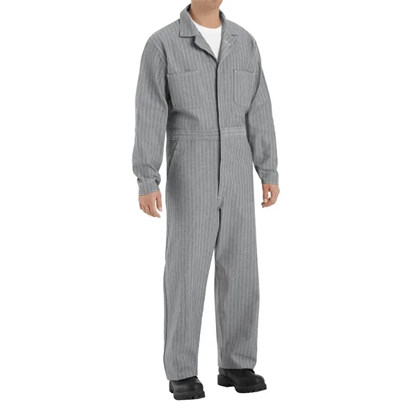 Red Kap Men's Button-Front Cotton Coverall... from ASI 86018 Scrub Authority / Uniform Stores