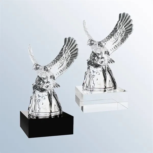 Optic Crystal Award with Eagle Design with two base options... from ASI 31517 Admart Products / Admart Line