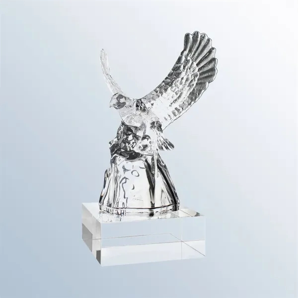 Optic Crystal Award with Eagle Design with two base options... from ASI 31517 Admart Products / Admart Line