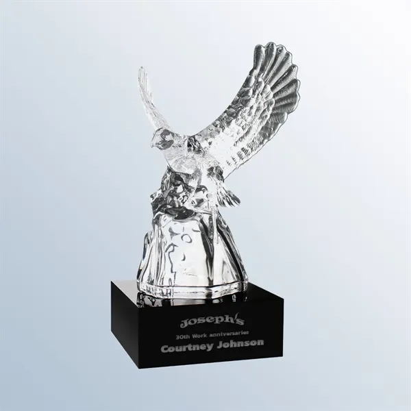 Optic Crystal Award with Eagle Design with two base options... from ASI 31517 Admart Products / Admart Line