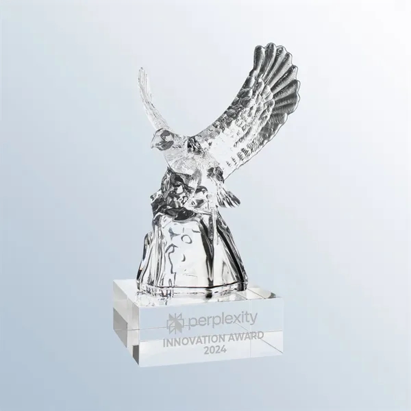 Optic Crystal Award with Eagle Design with two base options... from ASI 31517 Admart Products / Admart Line