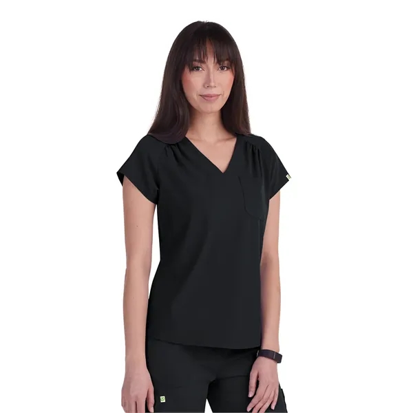 koi - Planet - Women's 1-Pocket Heart-Shaped Neckline Eco...... from ASI 86018 Scrub Authority / Uniform Stores