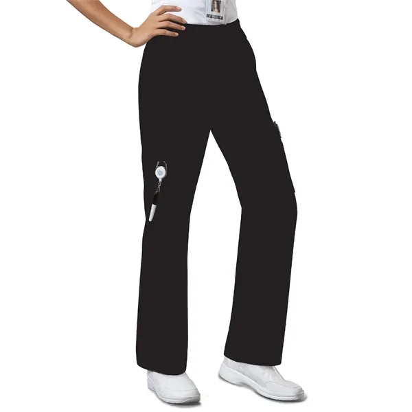 Cherokee WW Core Stretch Women's Mid-Rise Pull-On Cargo Pant... from ASI 86018 Scrub Authority / Uniform Stores